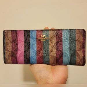 WALLET SLIM COACH *Like New ◇*